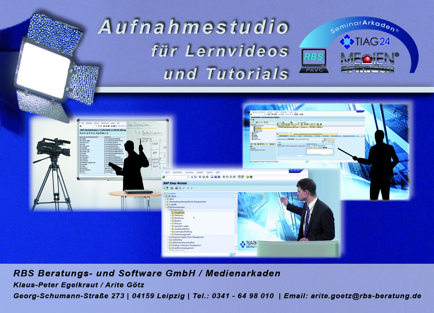 Aufnahmestudio für Lernvideos