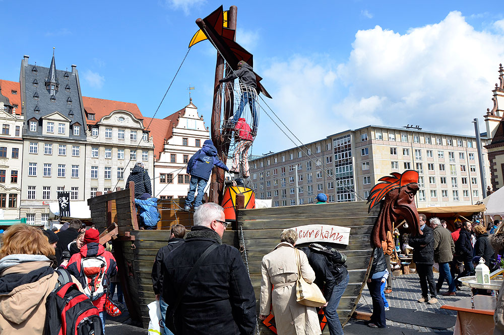 Ostermesse, Kletterschiff Heurekahn copyright by thk-design