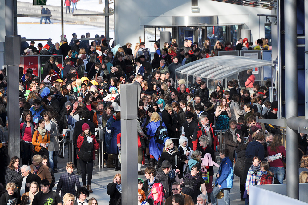 westliche Eingangszone, hier wars noch gedrängter
