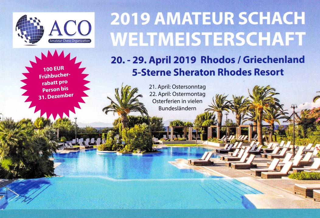 Ank&uuml;ndigung der Amateur-Schach-Weltmeisterschaft_2019_Rhodos