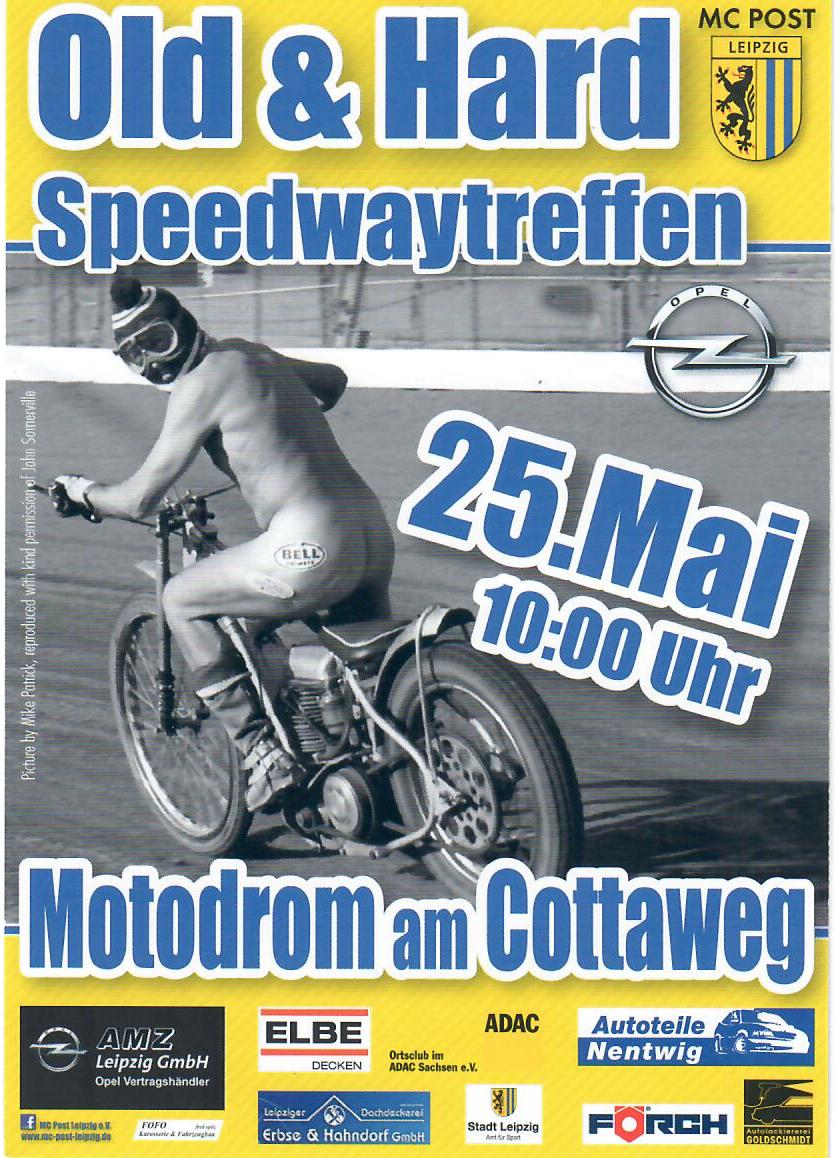 Ank&uuml;ndigung des Old & Hard Speedwaytreffens am 25.05.2019